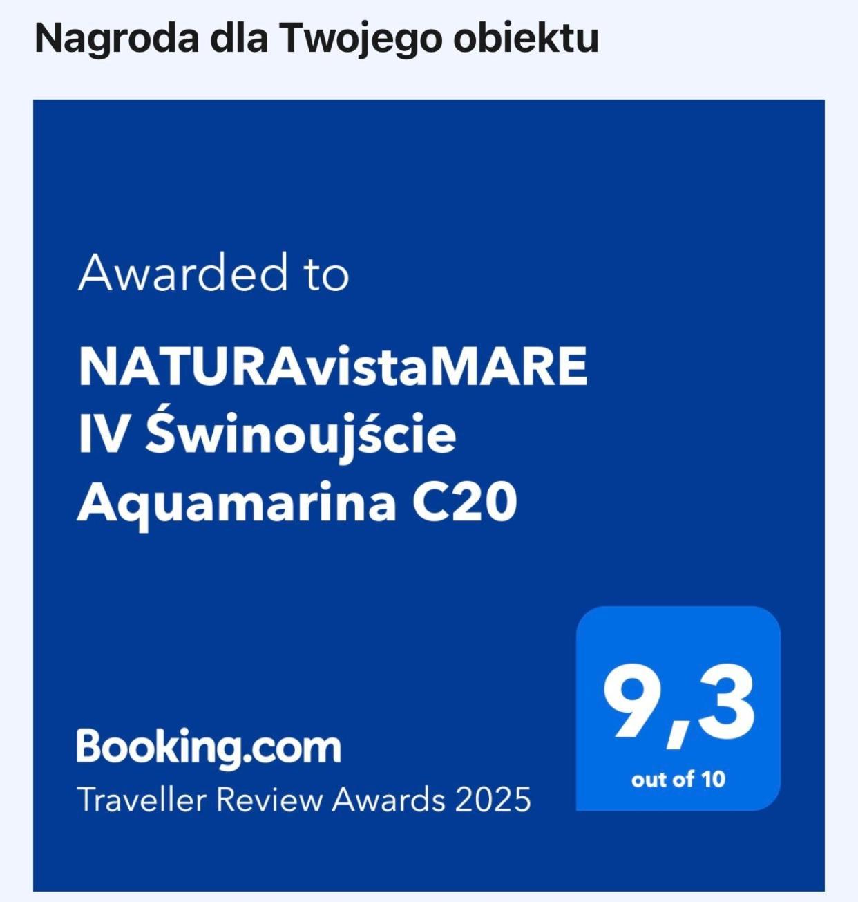 Naturavistamare IV Swinoujscie Aquamarina C20 Extérieur photo